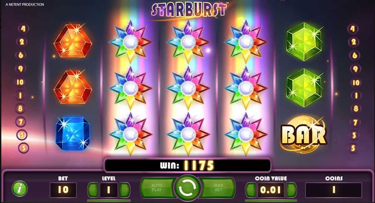 Starburst slot